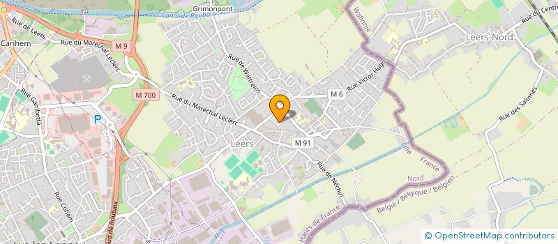 localisation de l'entreprise MONSIEUR VALENTIN LEPERCK  LEERS