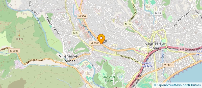 localisation de l'entreprise MONSIEUR VALENTIN LEROY à CAGNES-SUR-MER