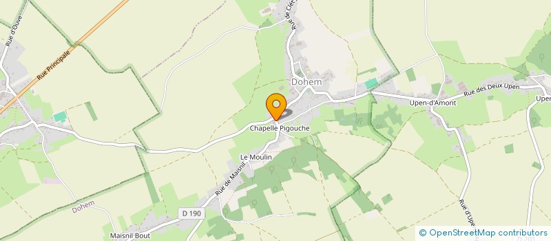 localisation de l'entreprise MONSIEUR VALENTIN LESAGE à DOHEM