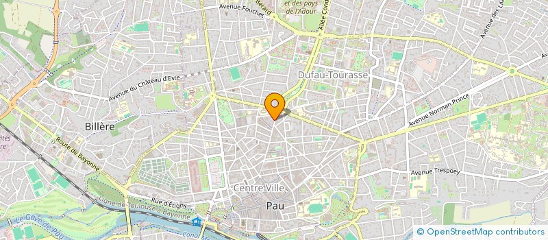 localisation de l'entreprise MONSIEUR VALENTIN LESFAURIES à PAU
