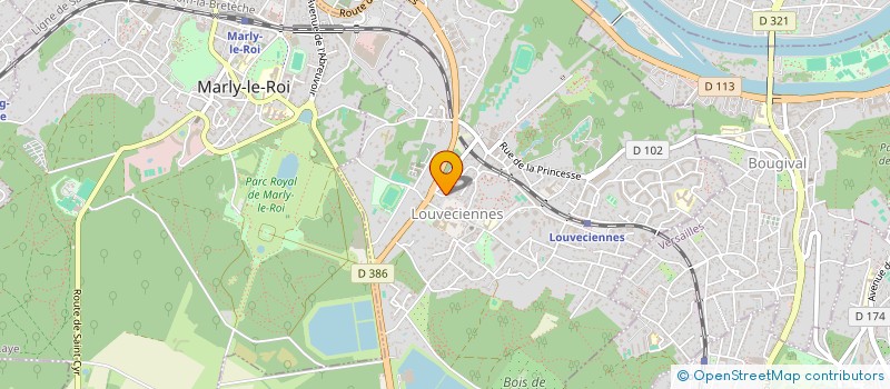 localisation de l'entreprise MONSIEUR VALENTIN LEVET à LOUVECIENNES