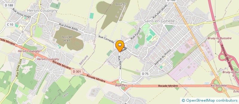 localisation de l'entreprise MONSIEUR VALENTIN LHERMITTE  SAINS-EN-GOHELLE