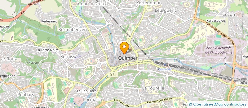 localisation de l'entreprise MONSIEUR VALENTIN LIJOUR à QUIMPER