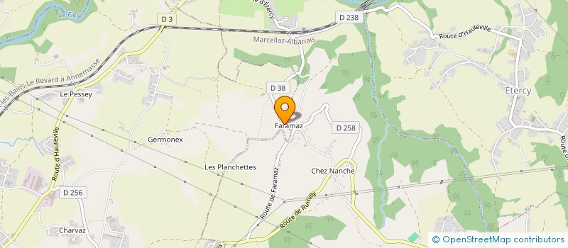 localisation de l'entreprise MONSIEUR VALENTIN LOPES  MARCELLAZ-ALBANAIS