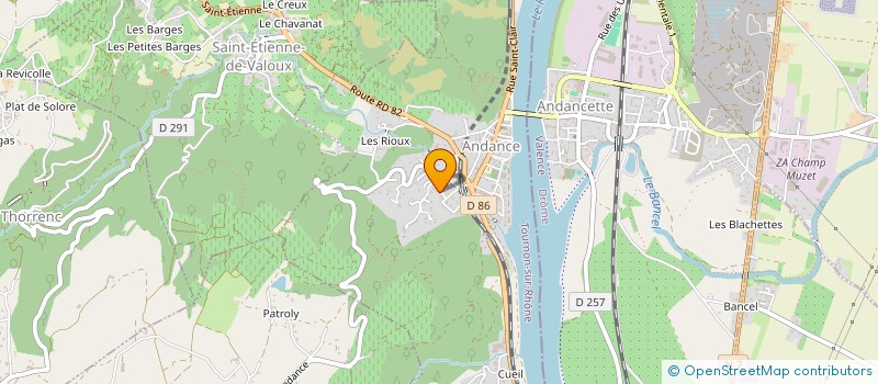 localisation de l'entreprise MONSIEUR VALENTIN LOTTI  ANDANCE