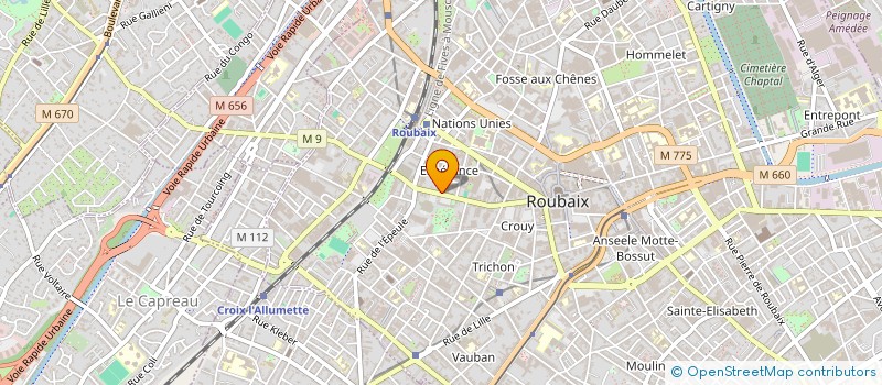 localisation de l'entreprise MONSIEUR VALENTIN LUTUN  ROUBAIX