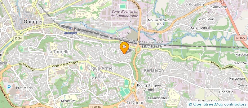 localisation de l'entreprise MONSIEUR VALENTIN MADEC à QUIMPER