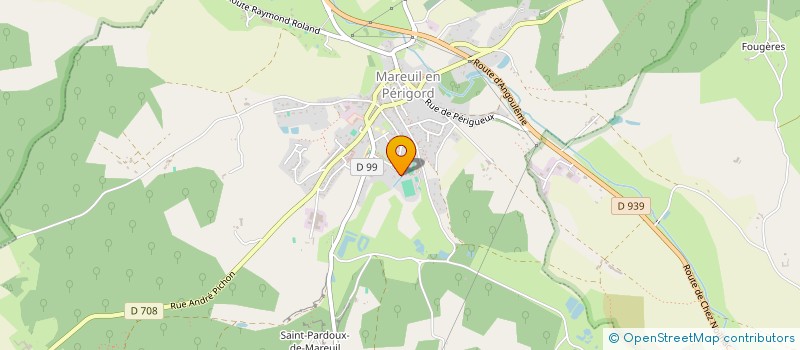 localisation de l'entreprise MONSIEUR VALENTIN MADOULAUD  MAREUIL EN PERIGORD