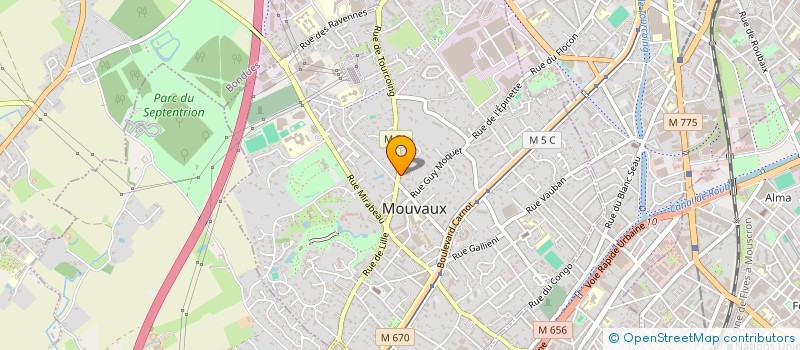 localisation de l'entreprise MONSIEUR VALENTIN MAILLARD à MOUVAUX