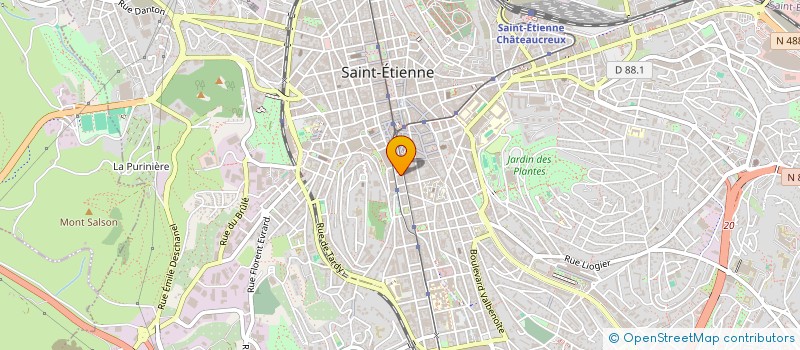 localisation de l'entreprise MONSIEUR VALENTIN MAMUDDA  SAINT-ETIENNE