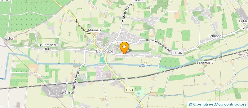 localisation de l'entreprise MONSIEUR VALENTIN MANDRAN  EPINOUZE