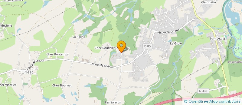 localisation de l'entreprise MONSIEUR VALENTIN MARCHAND  ORLEAT