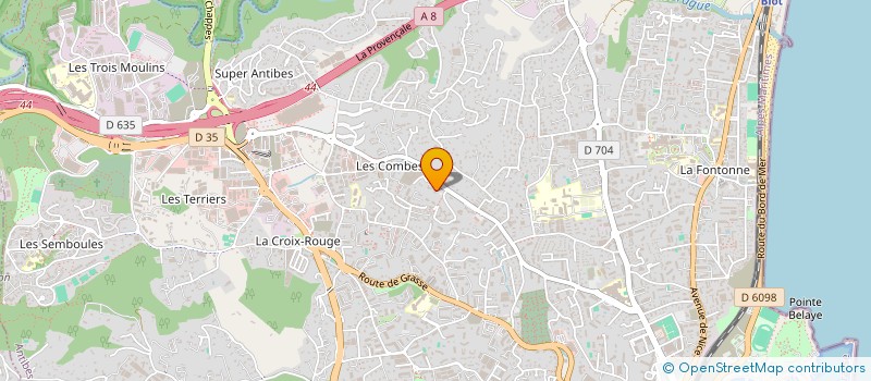 localisation de l'entreprise MONSIEUR VALENTIN MARIN  ANTIBES