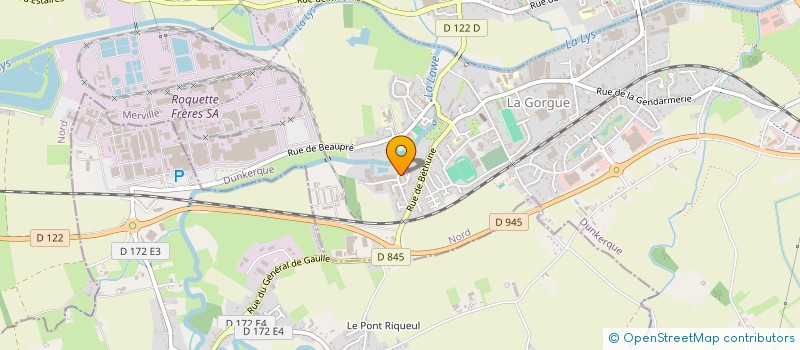 localisation de l'entreprise MONSIEUR VALENTIN MARLE  LA GORGUE