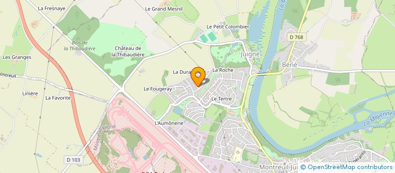 localisation de l'entreprise MONSIEUR VALENTIN MARTIN à MONTREUIL-JUIGNE