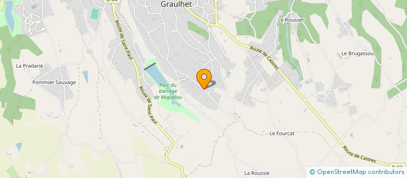 localisation de l'entreprise MONSIEUR VALENTIN MARTINEZ  GRAULHET