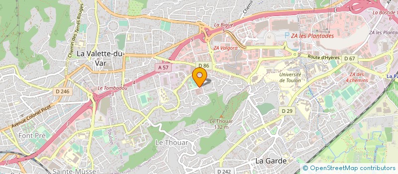 localisation de l'entreprise MONSIEUR VALENTIN MASSE à LA VALETTE-DU-VAR