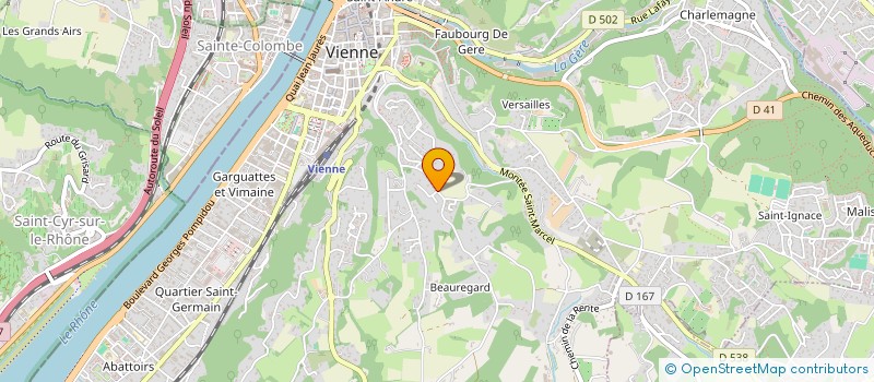 localisation de l'entreprise MONSIEUR VALENTIN MATHIEU  VIENNE