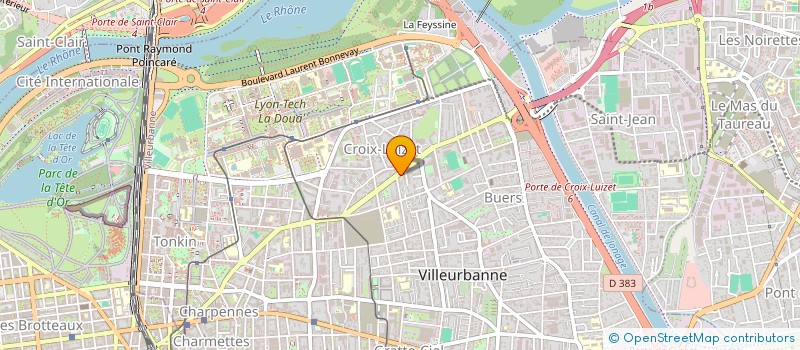 localisation de l'entreprise MONSIEUR VALENTIN MAUFROY  VILLEURBANNE