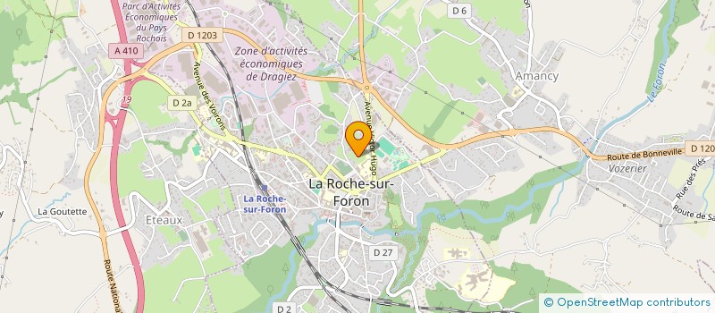 localisation de l'entreprise MONSIEUR VALENTIN MAZET  LA ROCHE-SUR-FORON