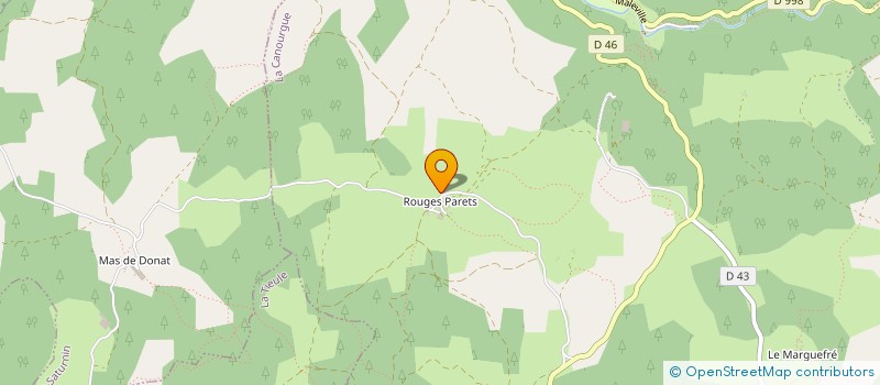 localisation de l'entreprise MONSIEUR VALENTIN MERCHAT  LA CANOURGUE