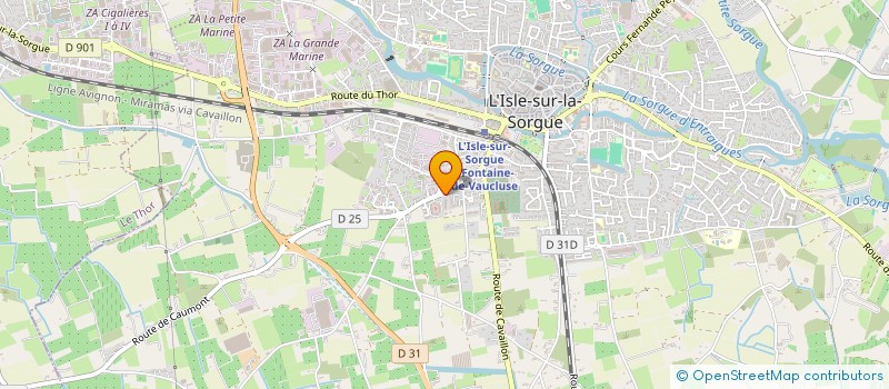 localisation de l'entreprise MONSIEUR VALENTIN MERCIER  L'ISLE-SUR-LA-SORGUE