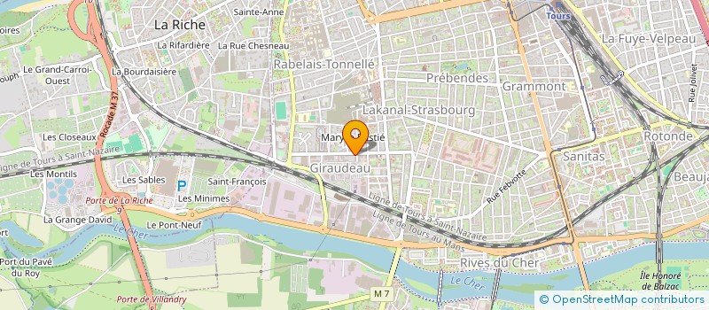 localisation de l'entreprise MONSIEUR VALENTIN MERCIER  TOURS