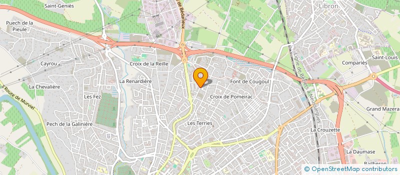 localisation de l'entreprise MONSIEUR VALENTIN MESQUIDA  BEZIERS