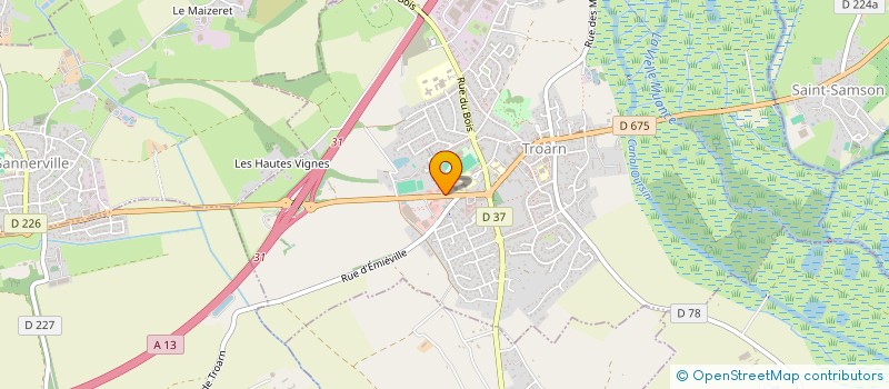 localisation de l'entreprise MONSIEUR VALENTIN MEZOU  TROARN