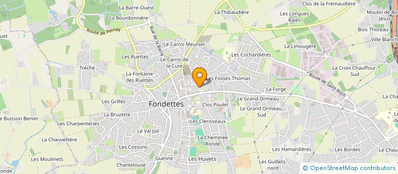 localisation de l'entreprise MONSIEUR VALENTIN MICHAUD  FONDETTES