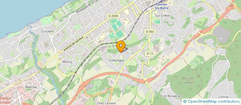 localisation de l'entreprise MONSIEUR VALENTIN MICHEL à THONON-LES-BAINS