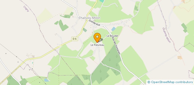 localisation de l'entreprise MONSIEUR VALENTIN MILLASSEAU  CHALIVOY-MILON