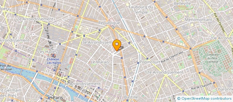 localisation de l'entreprise MONSIEUR VALENTIN MILOU  PARIS