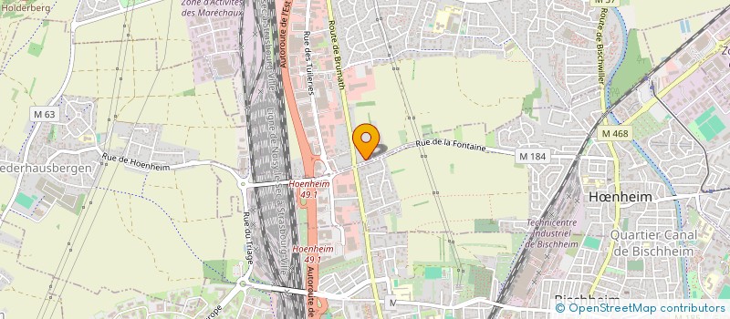 localisation de l'entreprise MONSIEUR VALENTIN MISCHLER  SOUFFELWEYERSHEIM