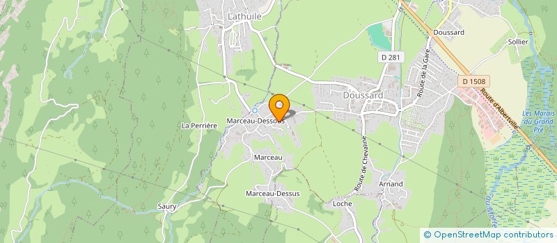 localisation de l'entreprise MONSIEUR VALENTIN MISLIN  DOUSSARD