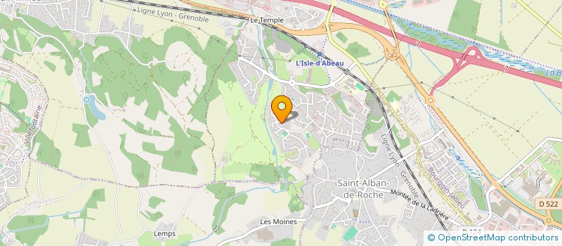 localisation de l'entreprise MONSIEUR VALENTIN MOINE  L'ISLE-D'ABEAU