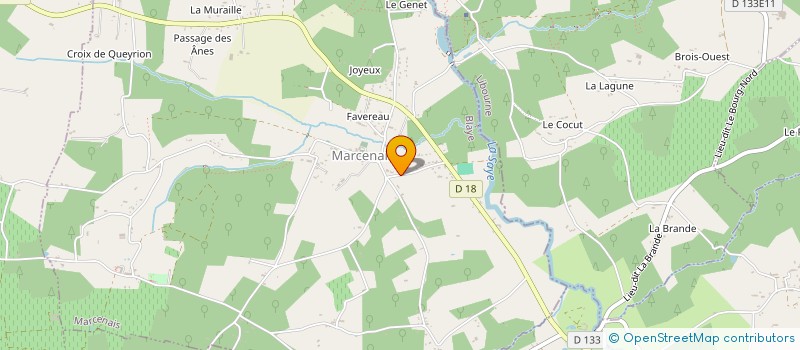 localisation de l'entreprise MONSIEUR VALENTIN MONCASSIN  MARCENAIS