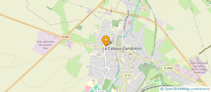 localisation de l'entreprise MONSIEUR VALENTIN MONVOISIN  LE CATEAU-CAMBRESIS