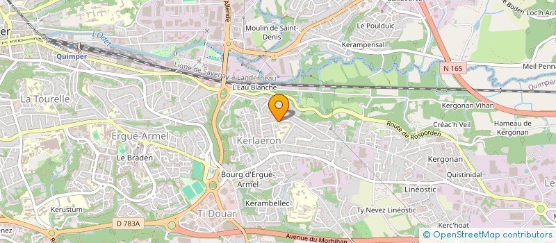 localisation de l'entreprise MONSIEUR VALENTIN MORARU  QUIMPER