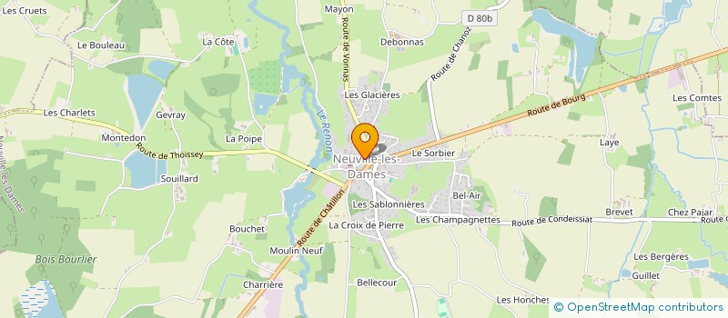 localisation de l'entreprise MONSIEUR VALENTIN MOREL  NEUVILLE-LES-DAMES