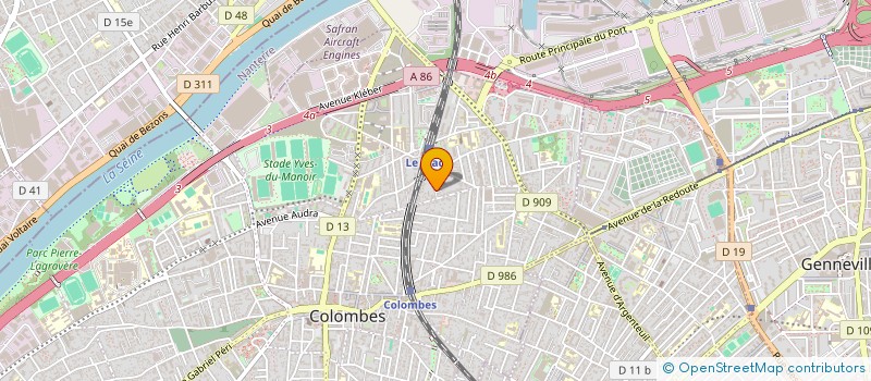 localisation de l'entreprise MONSIEUR VALENTIN MORILHAT à COLOMBES