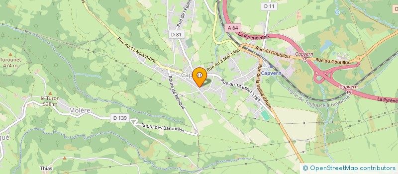 localisation de l'entreprise MONSIEUR VALENTIN MORO  CAPVERN