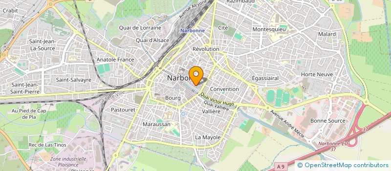 localisation de l'entreprise MONSIEUR VALENTIN MOUFFRON  NARBONNE