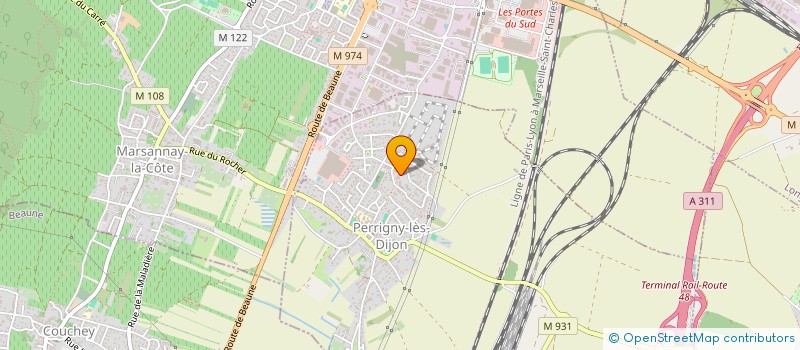 localisation de l'entreprise MONSIEUR VALENTIN MOUZON  PERRIGNY-LES-DIJON