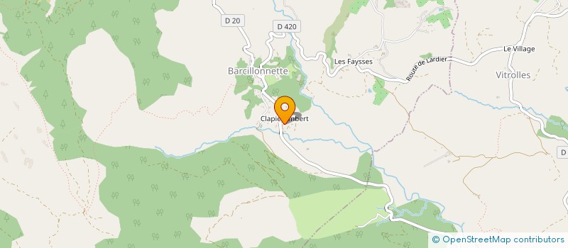 localisation de l'entreprise MONSIEUR VALENTIN OLIVIER  BARCILLONNETTE