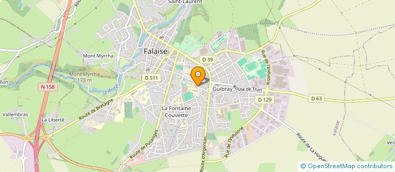 localisation de l'entreprise MONSIEUR VALENTIN ORANGE  FALAISE
