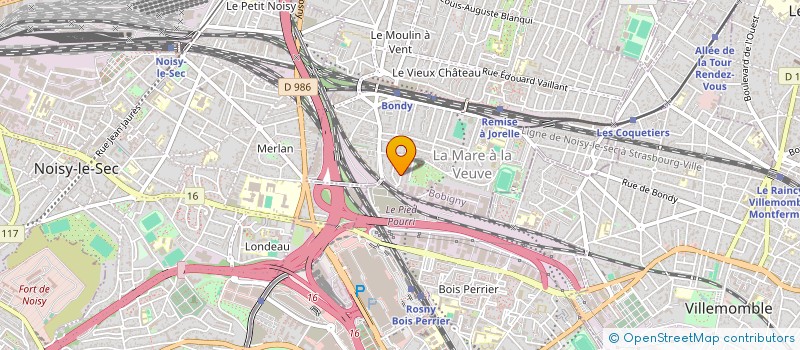 localisation de l'entreprise MONSIEUR VALENTIN OZVERI  BONDY