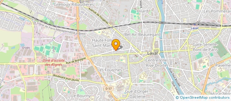 localisation de l'entreprise MONSIEUR VALENTIN PALUSSIERE à LAVAL