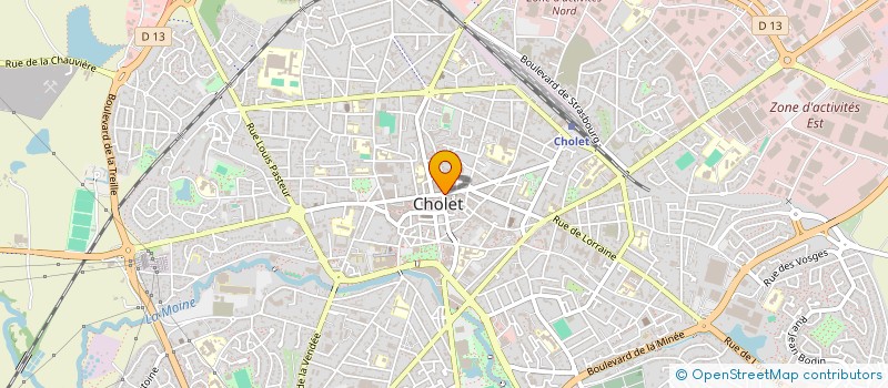 localisation de l'entreprise MONSIEUR VALENTIN PASQUIER  CHOLET