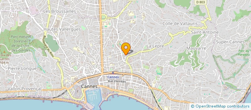 localisation de l'entreprise MONSIEUR VALENTIN PERENON  CANNES